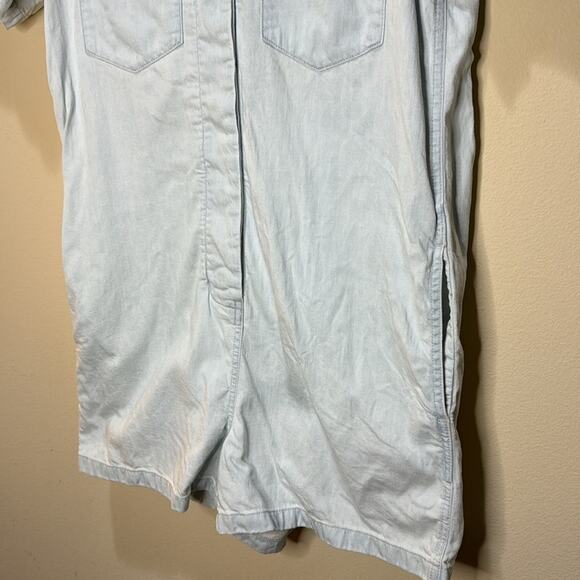 Madewell Denim Relaxed Coverall Romper - Castleton Wash Size S - Picture 7 of 9